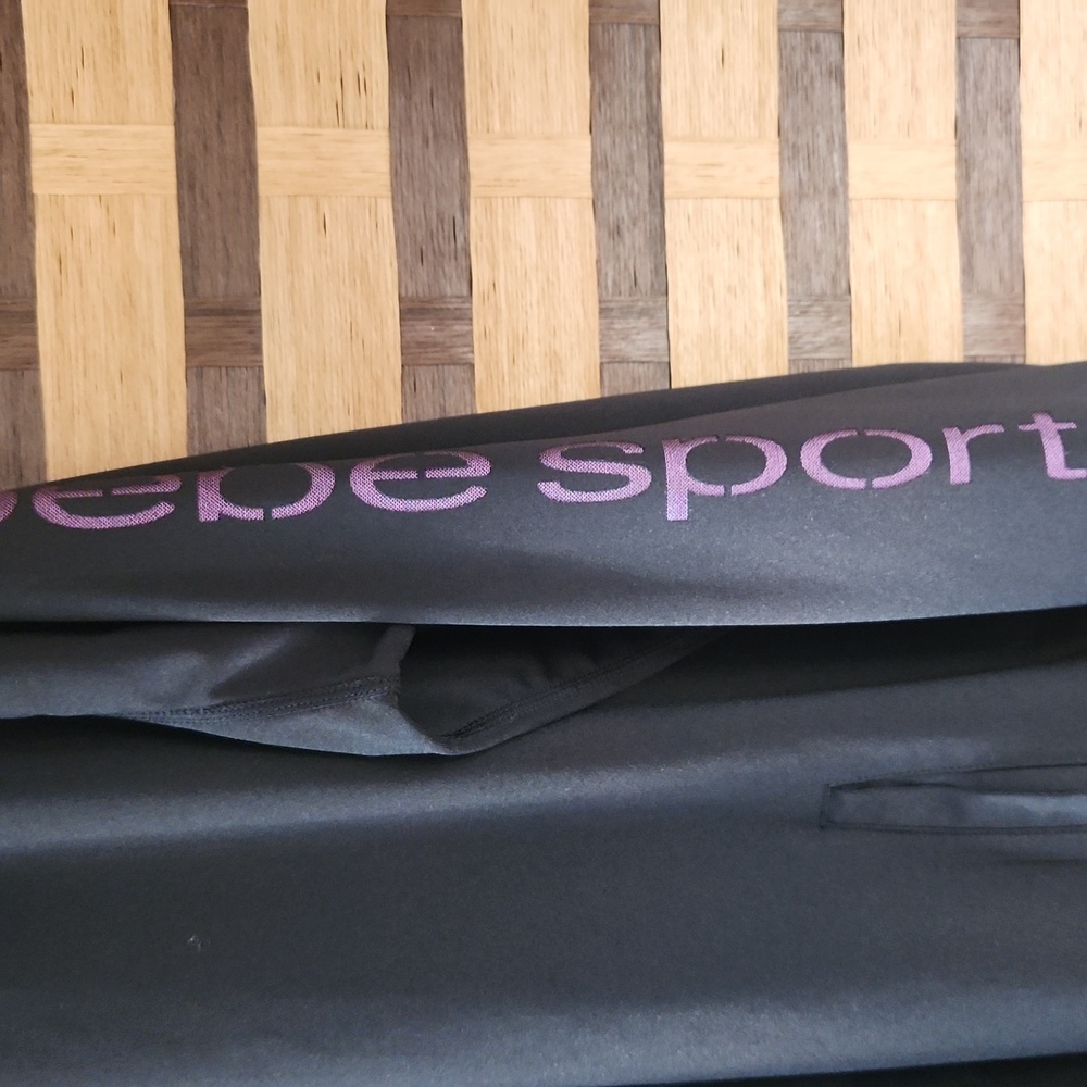 Euc! Bebe Black Stretch Zip Up Jacket - image 3